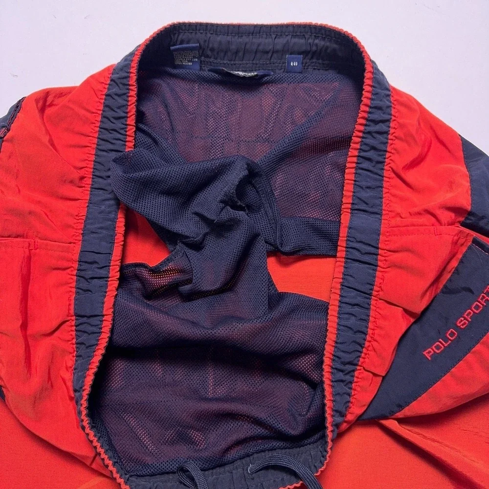 Vintage Polo Sport‎ Ralph Lauren Swim Trunks Mens XL Red Lined Shorts